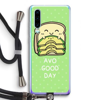 Avo Good Day: Huawei P30 Transparant Hoesje met koord
