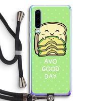Avo Good Day: Huawei P30 Transparant Hoesje met koord