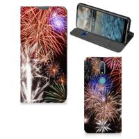 Nokia 2.4 Hippe | Standcase | Vuurwerk