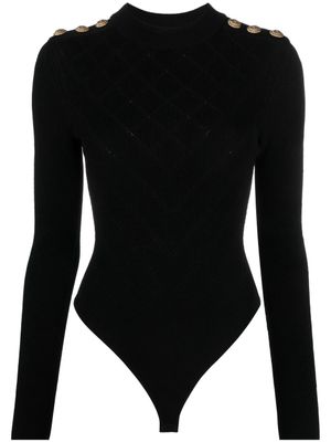 Balmain body à dos ouvert - Noir