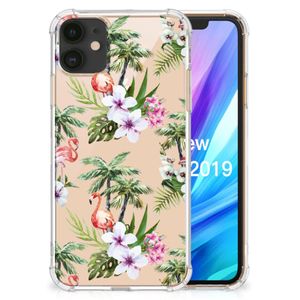 Apple iPhone 11 Case Anti-shock Flamingo Palms