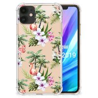 Apple iPhone 11 Case Anti-shock Flamingo Palms