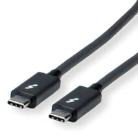 ROLINE 11.02.9041 Thunderbolt-kabel 1 m 20 Gbit/s Zwart - thumbnail