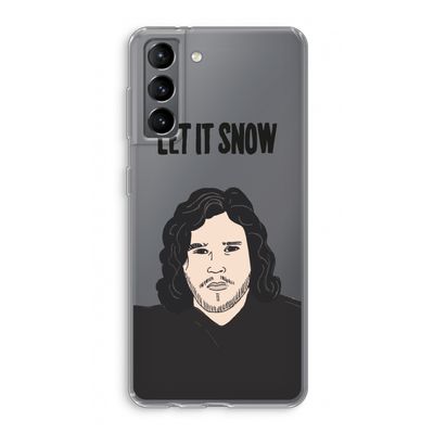 Let It Snow: Samsung Galaxy S21 Transparant Hoesje