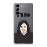 Let It Snow: Samsung Galaxy S21 Transparant Hoesje
