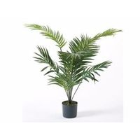 Kantoor kunstplant palmboom 90 cm groen in pot   - - thumbnail