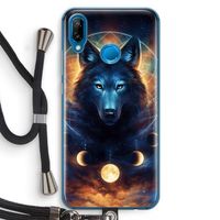 Wolf Dreamcatcher: Huawei P20 Lite Transparant Hoesje met koord