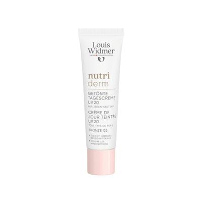 Louis Widmer Nutriderm Getinte Dagcrème Uv 20 Bronze 02 Zonder Parfum 30ml