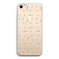 Hipster stripes: iPhone 7 Transparant Hoesje