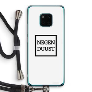 Negenduust vierkant: Huawei Mate 20 Pro Transparant Hoesje met koord