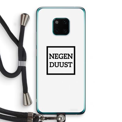 Negenduust vierkant: Huawei Mate 20 Pro Transparant Hoesje met koord