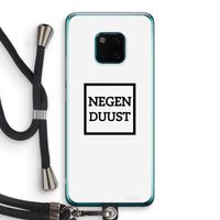 Negenduust vierkant: Huawei Mate 20 Pro Transparant Hoesje met koord