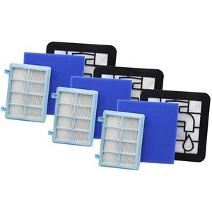 3x Filter set geschikt voor Philips PowerPro Compact / Power Pro Active en City HEPA FC8010/01