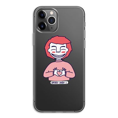 Hartje: iPhone 11 Pro Transparant Hoesje