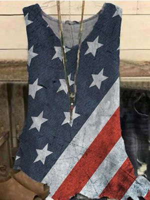 Printed Star Long Sleeve Top