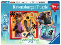 Ravensburger Zootopia 2 3x49 stukjes