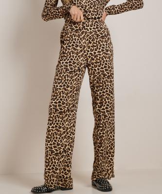 wide fit broek met all-over print wide fit broek met all-over print