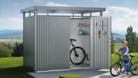 Biohort Highline H3 metalen berging 275x235x222 cm met dubbele deur- Plat dak- Metaal- Biohort Biohort Highline H3 metalen berging 275x235x222 cm met dubbele deur- Plat dak- Metaal- Biohort