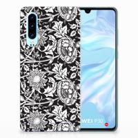 Huawei P30 | TPU Case | Black Flowers