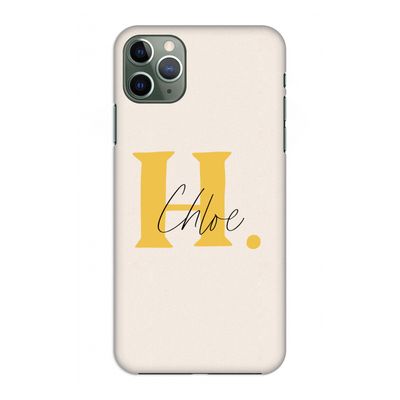 Amber Script: Volledig geprint iPhone 11 Pro Max Hoesje