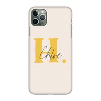 Amber Script: Volledig geprint iPhone 11 Pro Max Hoesje