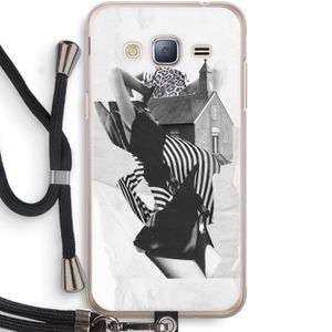 House: Samsung Galaxy J3 (2016) Transparant Hoesje met koord