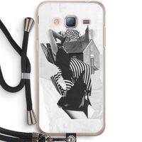 House: Samsung Galaxy J3 (2016) Transparant Hoesje met koord