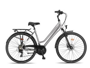 Altec Ventura Trekking 28 Inch 50 cm Dames 21V Mechanische schijfrem Zilver
