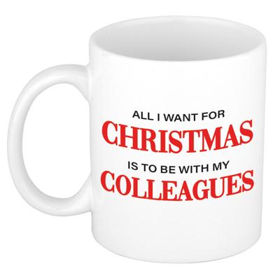Kerst thema Koffiemok - Collegas - 300 ml - keramiek - kerstcadeau - kerstmis