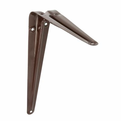 AMIG Plankdrager/planksteun van metaal - gelakt bruin - H200 x B150 mm AMIG Plankdrager/planksteun van metaal - gelakt bruin - H200 x B150 mm