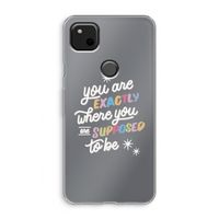 Right Place: Google Pixel 4a Transparant Hoesje