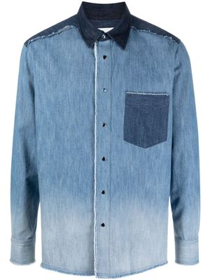 MARANT chemise en jean à effet dégradé - Bleu