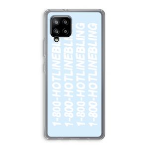Hotline bling blue: Samsung Galaxy A42 5G Transparant Hoesje