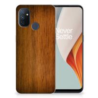 OnePlus Nord N100 | Bumper Hoesje | Donker Hout