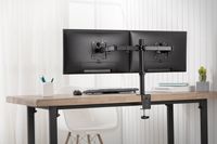 Digitus DA-90400 Monitor-tafelbeugel 2-voudig 33,0 cm (13) - 81,3 cm (32) Zwart, Zwart (mat) Draaibaar, In hoogte verstelbaar, Kantelbaar, Kantelbaar en - thumbnail