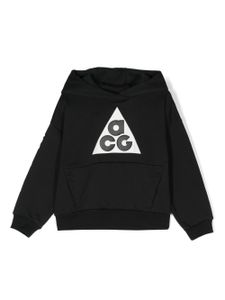 Nike Kids hoodie à logo ACG imprimé - Noir