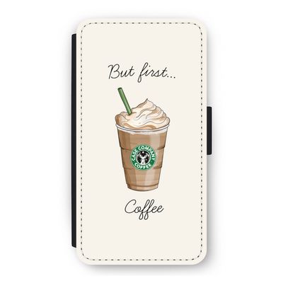 But first coffee: iPhone 11 Pro Flip Hoesje