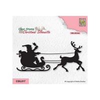 Nellie's Choice • christmas silhouettes clear stempel ho ho santaclaus