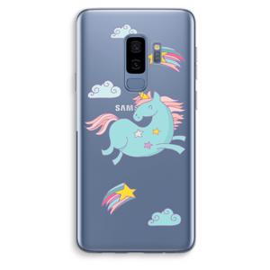 Vliegende eenhoorn: Samsung Galaxy S9 Plus Transparant Hoesje