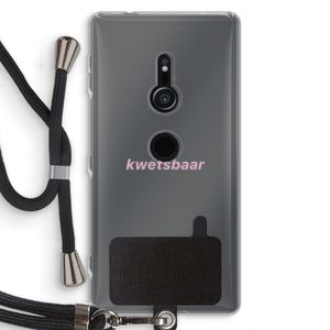 kwetsbaar: Sony Xperia XZ2 Transparant Hoesje met koord