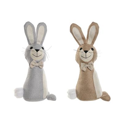 Deurstopper Home ESPRIT Zand 20 x 10 x 35 cm Konijn (2 Stuks)