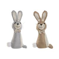 Deurstopper Home ESPRIT Zand 20 x 10 x 35 cm Konijn (2 Stuks)