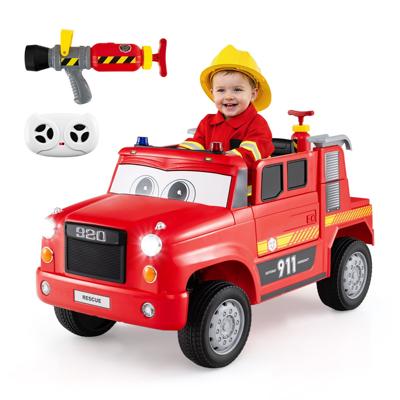 Elektrische Brandweerwagen Voor Kinderen 12V Elektrisch Voertuig