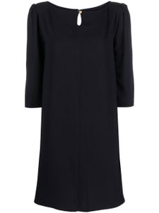 Claudie Pierlot robe évasée à encolure ronde - Bleu