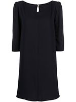 Claudie Pierlot robe évasée à encolure ronde - Bleu - thumbnail