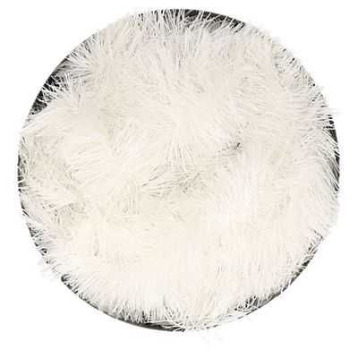 Lametta kerstslinger - wit - 270 x 7 cm - tinsel - kunststof Lametta kerstslinger - wit - 270 x 7 cm - tinsel - kunststof