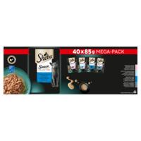 Sheba Delicatesses Vis Selectie in saus megapack natvoer kat maaltijdzakjes 2 verpakkingen (80 x 85 g)