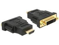 DeLOCK 65467 tussenstuk voor kabels HDMI DVI 24+5 Zwart