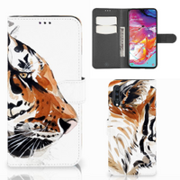 Hoesje Samsung Galaxy A70 Watercolor Tiger - thumbnail
