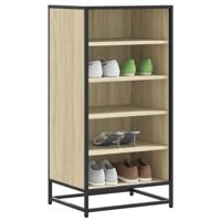 VidaXL Schoenenrek 48x38x97,5 cm bewerkt hout sonoma eikenkleurig